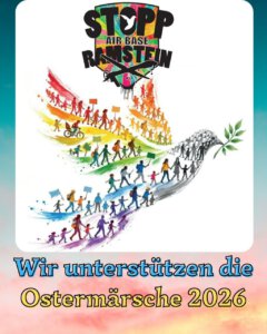 Wir unterstützen dei Ostermärsche 2026