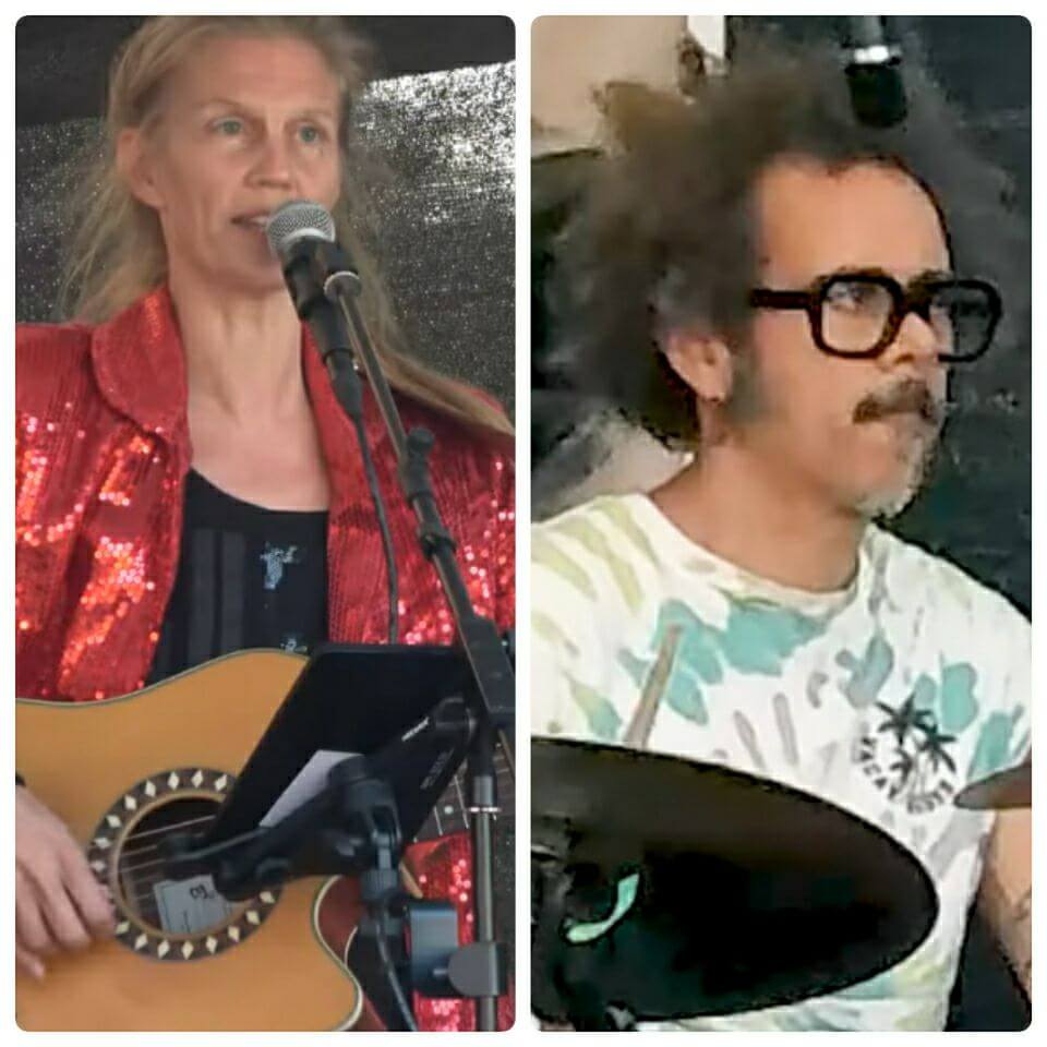 Angela Mahr und Rafa Dujarric